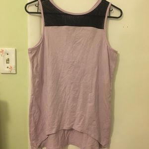Anybody Cozy Knit Mesh Trim Tank Top